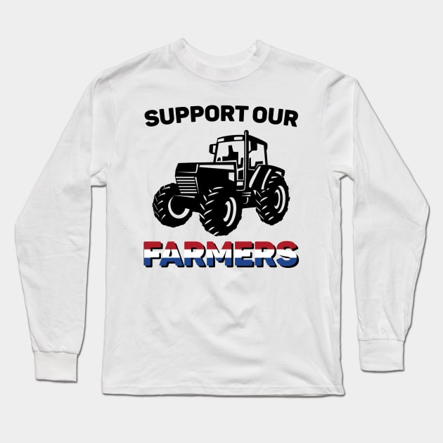 Support Our Farmers Long Sleeve T-Shirt by giovanniiiii